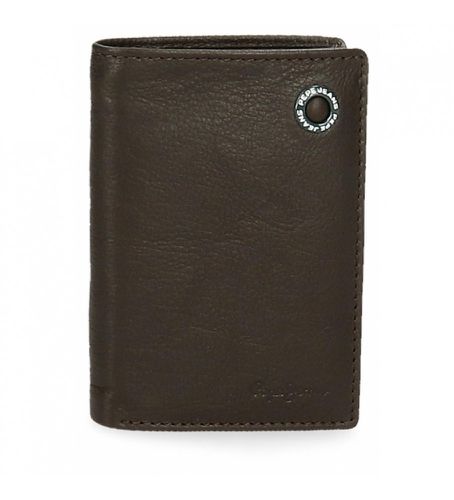 Portefeuille vertical en cuir pour badge avec porte-monnaie Marron -8.5x11.5x1cm (OSFA), Casuel - Pepe Jeans - Modalova