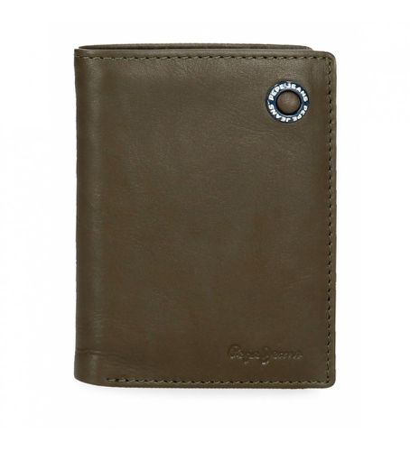 Portefeuille en cuir Portefeuille vertical à badge avec porte-monnaie -8.5x11.5x1cm (OSFA), Marron, Cas - Pepe Jeans - Modalova