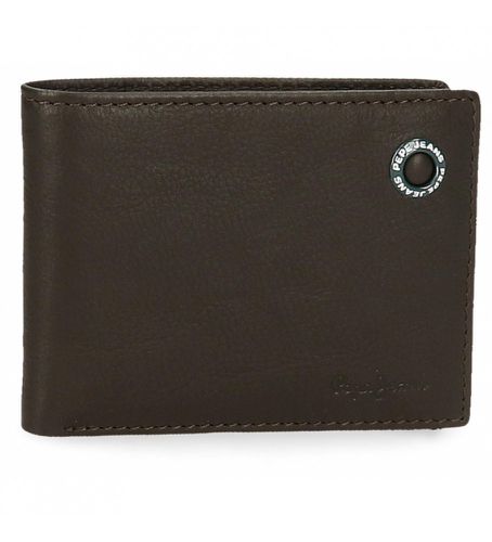 Unisex. 7377132 Portefeuille en cuir badge marron (OSFA), Casuel - Pepe Jeans - Modalova