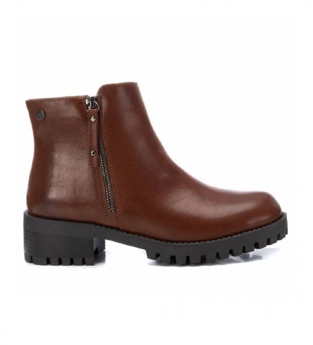 Bottines 036717 marron (36), Plat, Fermeture éclair, Casuel - Xti - Modalova