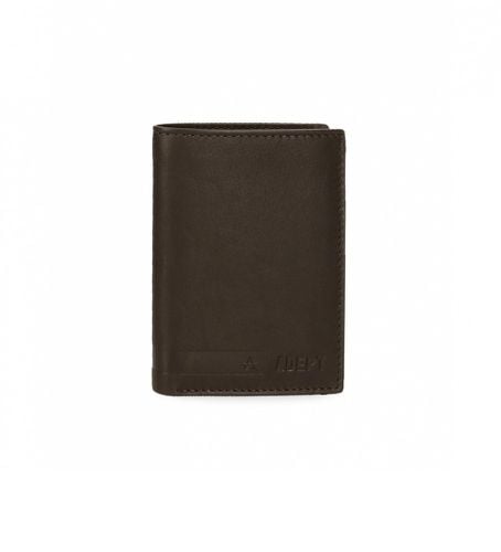 Unisex. 8072022 Adept Alan portefeuille vertical avec porte-monnaie Marron -8,5x11,5x1cm (OSFA), Casuel, Cuir - Joumma Bags - Modalova