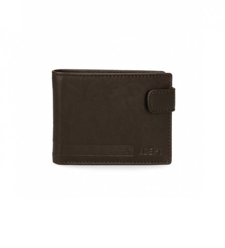 Unisex. 8073322 Adept Alan Brown Portefeuille -11x8.5x1cm (OSFA), Marron, Casuel, Cuir - Joumma Bags - Modalova