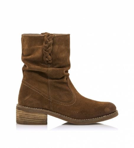 Bottines en cuir Frontier (36), Marron, Plat, Fermeture éclair, Casuel - MTNG - Modalova