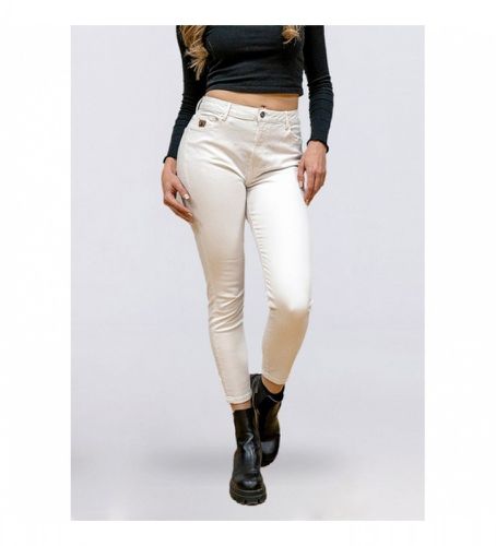 Pantalon skinny à la cheville taille haute écru (33), Blanc, Casuel, Coton, Denim - Lois Jeans - Modalova