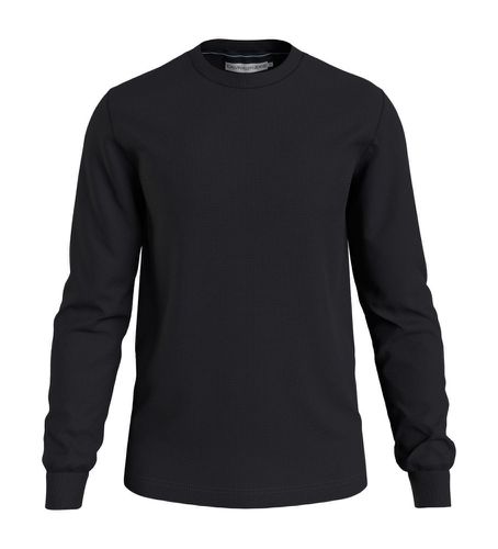 J30J323485 Sweatshirt slim fit à manches longues en maille gaufrée noire (XXS), Casuel, Manche longue, Le cot - Calvin Klein Jeans - Modalova