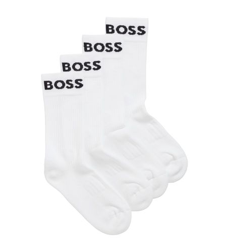 Lot de 2 paires de chaussettes courtes élastiques (39-42), Homewear, Coton - BOSS - Modalova