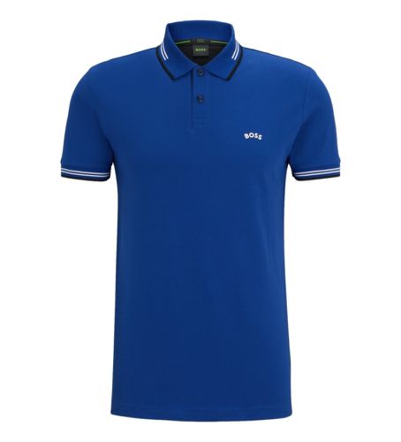 Polo Paul Curved (M), Casuel, Manche courte, Marine - BOSS - Modalova