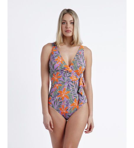 Jungle Maillot de bain croisé (38), Casuel, Violet, Beachwear, Polyamide - Admas - Modalova