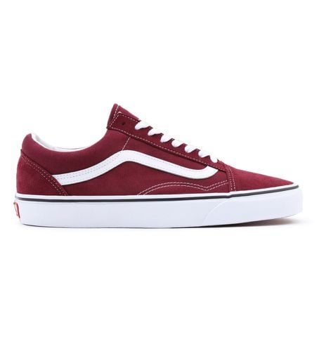 Unisex. VN0A38G15U71 Maroon - Old Skool - Baskets en cuir (34.5), Plat, Lacets, Casuel, Grenat - Vans - Modalova