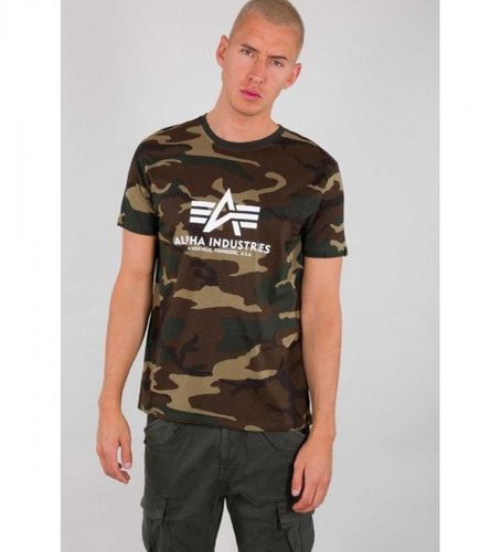 C T-shirt basique camouflage (S), Casuel, Coton, Manche courte - ALPHA INDUSTRIES - Modalova