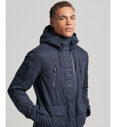 M5011390A Coupe-vent Ultimate Microfibre SD Wind Wind Jacket (L), Casuel, Polyester, Manche longue, Marine - Superdry - Modalova