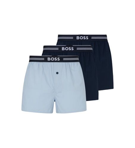 Pack 3 Boxer tissé (S), Bleu, Homewear, Coton - BOSS - Modalova