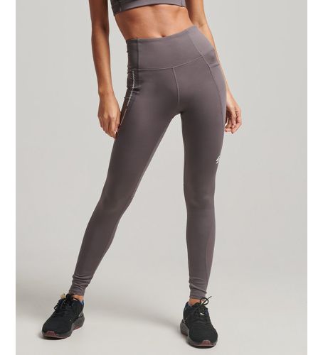 WS311639A Leggings moulants leggings longs mesh Active (6 = 34), Sport, Gris, Multisport, Polister recyclé, Durabl - Superdry - Modalova