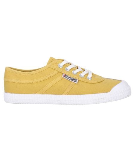 Unisex. K192495 Baskets originales jaunes (36), Tissu, Plat, Lacets, Casuel - Kawasaki - Modalova