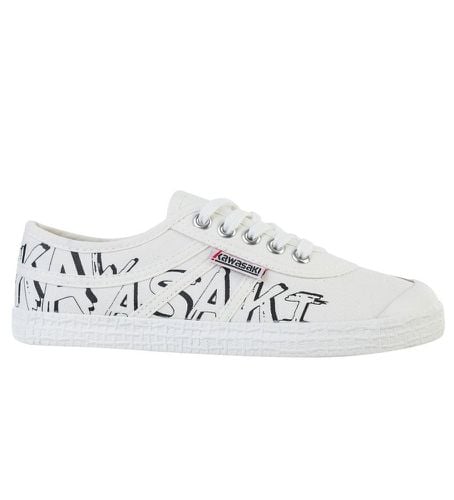 Unisex. K202416 Baskets Graffiti (36), Tissu, Plat, Lacets, Casuel - Kawasaki - Modalova