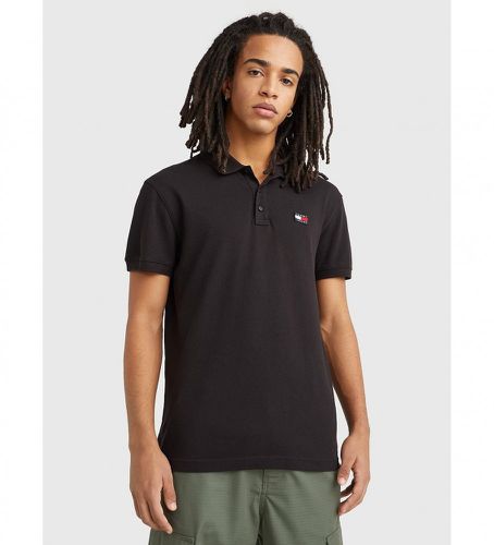 DM0DM16224 Polo à coupe classique avec écusson (S), Casuel, Manche courte, Le coton biologique, Durable - Tommy Jeans - Modalova