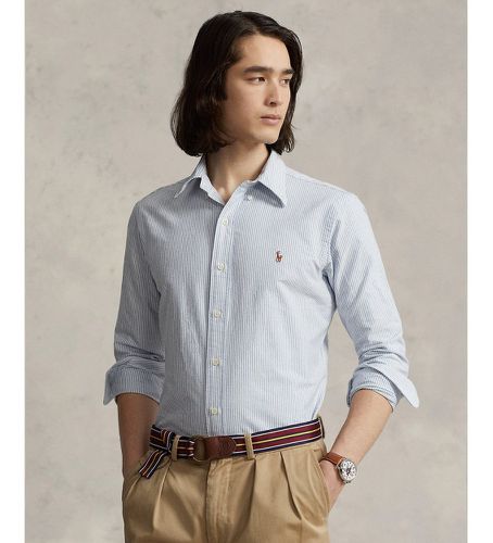 Chemise Oxford bleue sur mesure (M), Casuel, Fête, Coton, Classique, Manche longue - Polo Ralph Lauren - Modalova