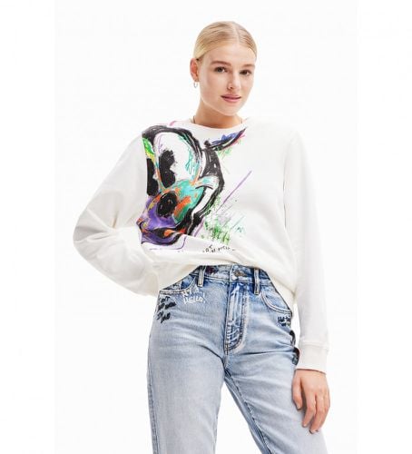 WWSK61 Sweat Mickey Arty (S), Casuel, Coton, Manche longue - Desigual - Modalova