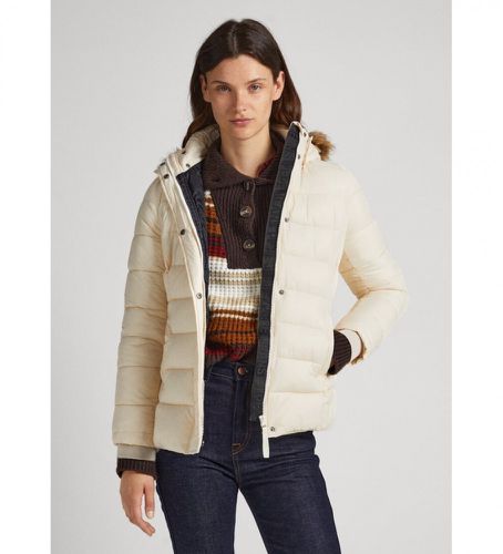 PL402259 Veste May Short off- Veste May Short off- (M), Blanc, Casuel, Nylon, Manche longue - Pepe Jeans - Modalova