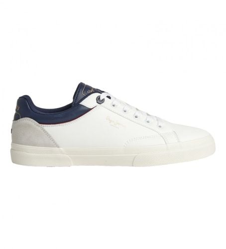 PMS31006 Kenton Journey M Leather Sneakers (42), Cuir, Blanc, Plat, Lacets, Casuel - Pepe Jeans - Modalova