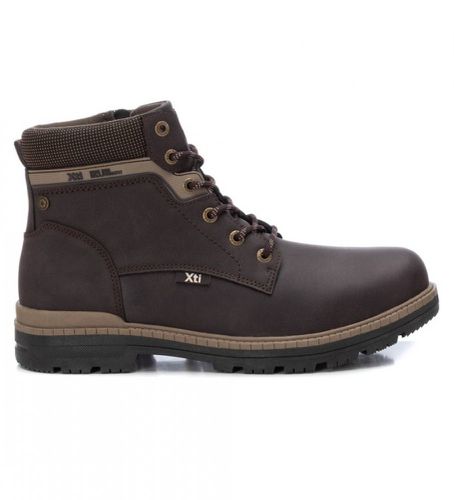 MARRON Bottines 141644 marron (41), Plat, Fermeture éclair, Casuel, De plein air - Xti - Modalova