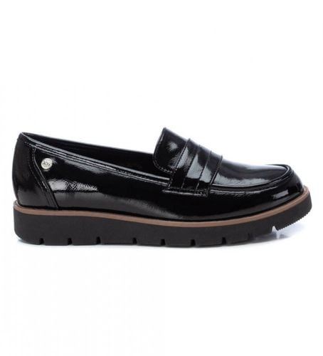 NEGRO Mocassins 142099 (36), Plat, Aucun, Casuel, Vernis - Xti - Modalova