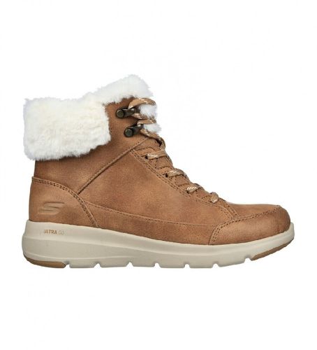 Bottines brunes Glacial Ultra Cozyly (36), Marron, Plat, Fermeture éclair, Casuel - Skechers - Modalova