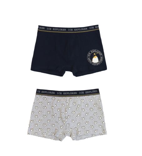 P-0-000504 Lot de 2 caleçons Boxer Ice Walker , (L), Homewear, Coton - Admas - Modalova