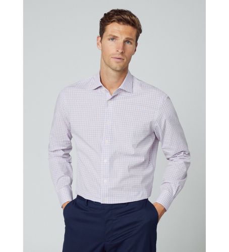 HM309642 Chemise CIty mélangée (L), Casuel, Coton, Classique, Manche longue - Hackett London - Modalova