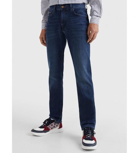 MW0MW26781 Jean droit délavé Denton (28/30), Bleu, Casuel, Coton, Denim - Tommy Hilfiger - Modalova