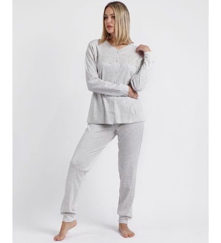 Pyjama ouvert manches longues hiver classique (M), Homewear, Coton, Viscose, Manche longue - Admas - Modalova