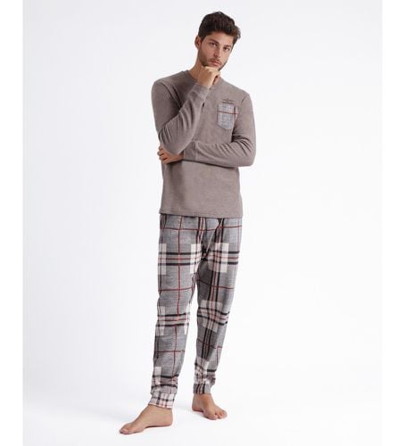 Pyjama Manches longues Tartan Tapeta Tartan marron (S), Homewear, Coton, Polyester, Manche longue - Admas - Modalova