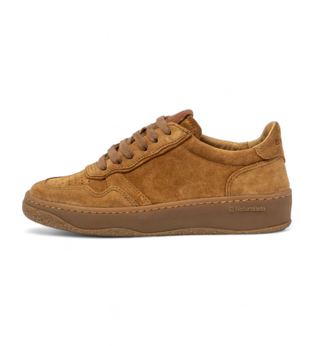 Unisex. 25844S155005_023 Baskets en cuir marron Geo (38), Plat, Lacets, Casuel, Imitation cuir - El Naturalista - Modalova