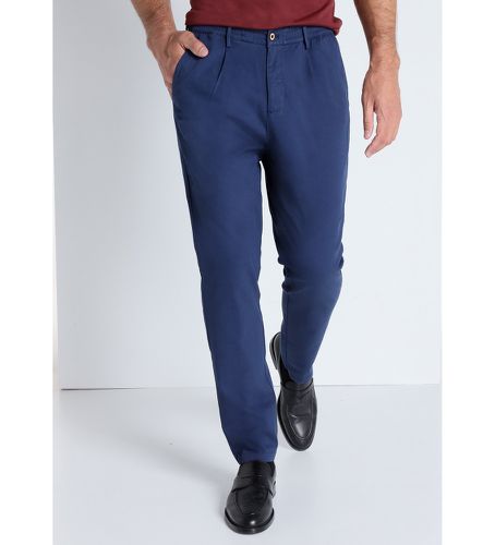 Pantalon chino taille moyenne avec ceinture élastiquée | Slim - Taille moyenne (29), Bleu, Casu - Victorio & Lucchino, V&L - Modalova