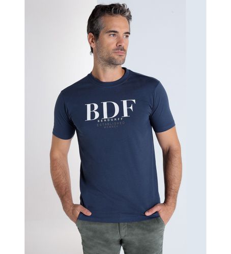 T-shirt graphique à manches courtes BDF (S), Casuel, Coton, Manche courte, Marine - Bendorff - Modalova