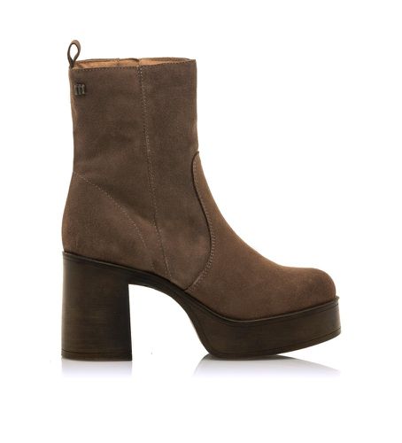 Bottines en cuir des années soixante, marron (36), 5 à 8 cm, Fermeture éclair, Casuel - Mustang - Modalova