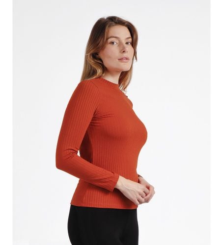 Rib Perkins Long Sleeve Warm T-Shirt (L), Rouge, Casuel, Polyester, Manche longue - Admas - Modalova