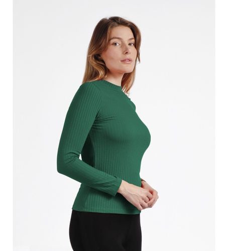 Rib Perkins Long Sleeve Warm T-Shirt (S), Casuel, Vert, Polyester, Manche longue - Admas - Modalova