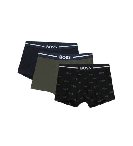 Pack 3 Boxers Bold navy, , (M), Noir, Homewear, Vert, Coton, Marine - BOSS - Modalova