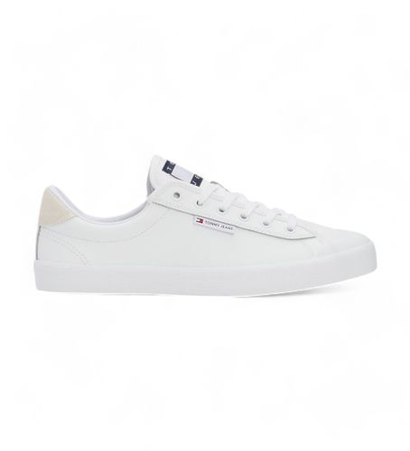 EM0EM01314 Baskets en cuir avec semelle renforcée et logo (40), Plat, Lacets, Casuel - Tommy Jeans - Modalova