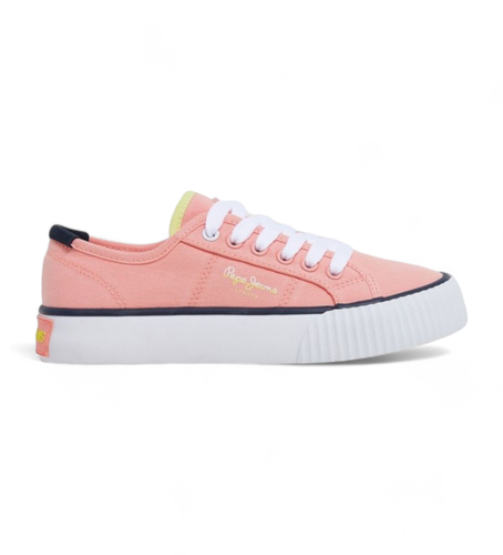 PGS30605 Trainers Ottis Basic (36), Tissu, Plat, Lacets, Casuel, Corail - Pepe Jeans - Modalova