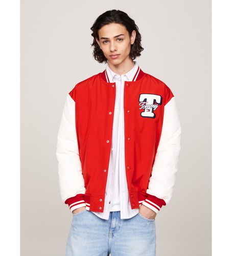 DM0DM18702 Colorblock Varsity Jacket (S), Casuel, Manche longue, Polister recyclé, Durable - Tommy Jeans - Modalova