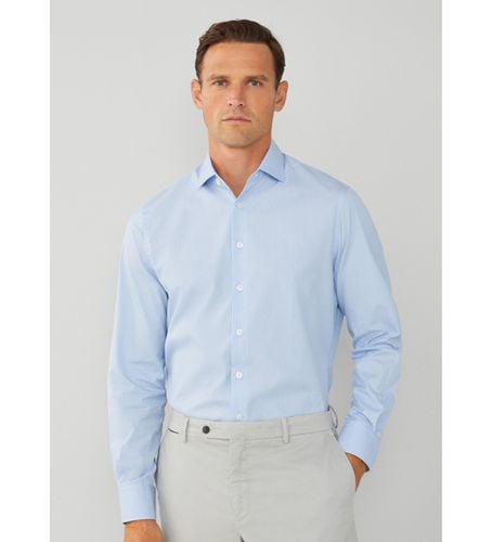 HM309777 Magic Shirt Stripe (S), Blanc, Bleu, Casuel, Coton, Classique, Manche longue - Hackett London - Modalova