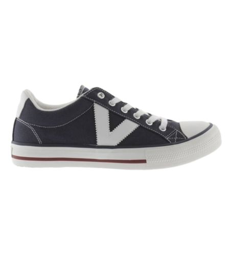 Tribu Sneakers Canvas (37), Tissu, Plat, Lacets, Casuel, Marine - Victoria - Modalova