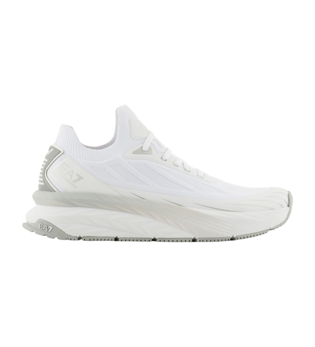 Unisex. X8X176_XK377 Crusher Sonic Knit Sneakers (44), Blanc, Plat, Lacets, Casuel, Sport, Running, Multisport - EA7 - Modalova