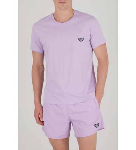 R463 T-shirt Eagle Patch lilas (L), Casuel, Violet, Coton, Manche courte - Emporio Armani - Modalova