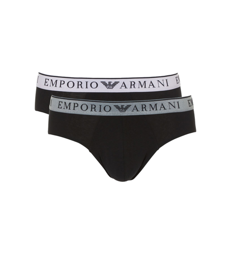 R720 Lot de 2 slips Endurance noirs (L), Homewear, Coton - Emporio Armani - Modalova