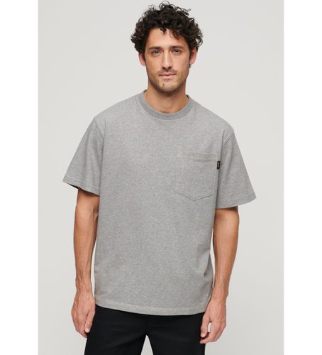 M1011723A T-shirt avec surpiqûres et poches contrastées grises (3XL), Casuel, Coton, Manche courte - Superdry - Modalova