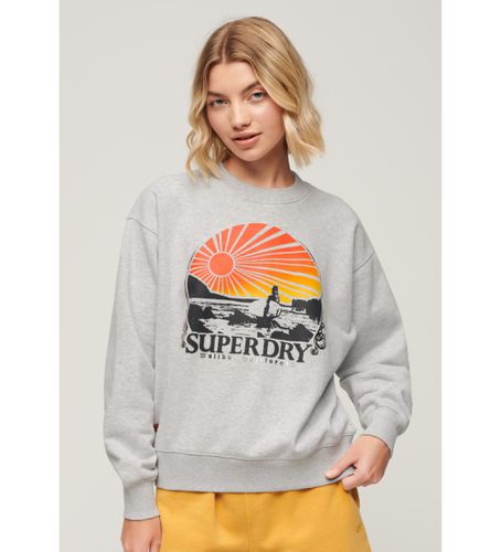 W2012101A Sweatshirt Travel Souvenir (S), Casuel, Coton, Manche longue - Superdry - Modalova