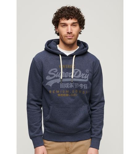 M2013565A Sweat-shirt Vintage Heritage classic logo (L), Casuel, Manche longue, Durable, Marine, Coton Recyclé - Superdry - Modalova